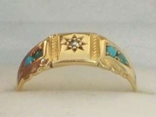 CHESTER 1901 HALLMARKED 18CT GOLD LADIES RING INSET WITH GENUINE 