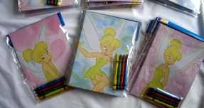 12 set LICENSED Disney Character Coloring Book & Crayon  