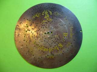 201K02 Polyphon Blechplatte 20,7 cm (2), Platte Lochplatte 