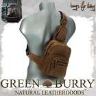 Greenburry Bodybag Leder Crossbag Crossover Bag braun