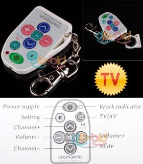 Universal IR Mini TV Spy Remote Control LED Keychain 05  