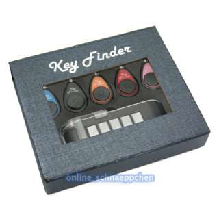 Funk Schlüssel Finder Schlüsselfinder Key finder Set mit 5 Anhänger 