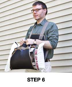 Backsaver Easy Haul Pellet Apron (9 11). A simple aid for transporting 