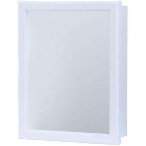   Surface Mount Medicine Cabinet in White S1620 12 R B 