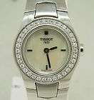 Ladys Tissot Wrist Watch Diamond Bezel MOP Face  