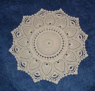 12  Dimensional Hand Crocheted Thread Doily ~Tala in DMC Thread 