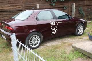 2x Alfa Romeo Schlange Aufkleber Zeichen Dekor  