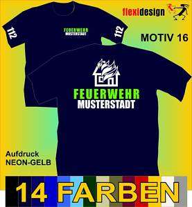 Feuerwehr T Shirt 112 Jugendfeuerwehr Motiv 16  