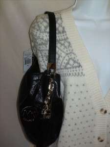 Michael Kors Leather Julian Shoulder Bag Satchel Handbag Black $278 