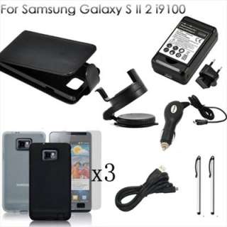 Samsung i9100 Galaxy S2 Zubehör set Handy Tasche Akku  