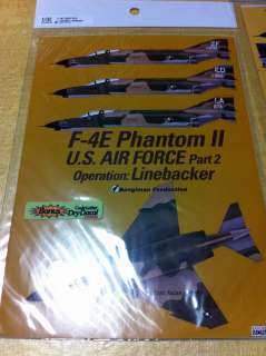 32 F 4E Phantom II Perfect Data Stencil + USAF Operation Linebacker 
