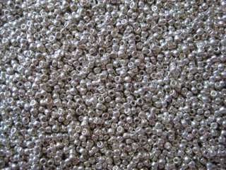 15/0 Japanese Toho Seed Beads Permanent Silver Galvanized #PF558 