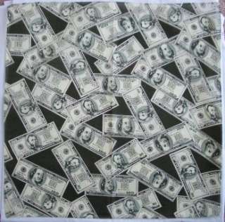12 pcs US Money Currency $ Dollar Bandana Head Wrap $  