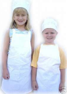 Kids Chef Apron & Hat Cooking Kids Dress up Party NWT  