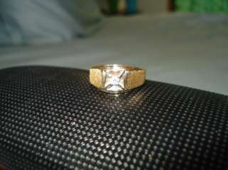   DIAMOND PINKY RING 0.13CT VVS H 5.3 GRAMS 14K SOLID GOLD SIZE 7 1/2