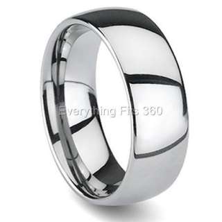 Tungsten Carbide Wedding Band Ring Hi Polish 10mm WIDE Comfort Fit 