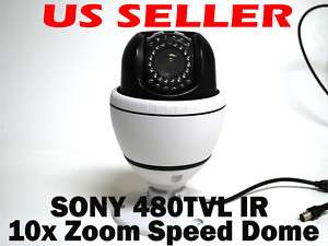 10X Zoom 480TVL SONY IR High Speed MINI PTZ Dome Camera  