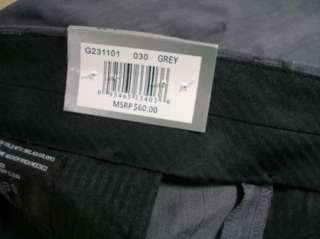 GEOFFREY BEENE NEW Bankers Dress Pants grey 40 x 32  