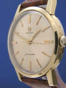 Mans Vintage Omega Seamaster Gold Watch GP  600 CAL MVMT (54409 