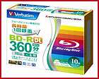 10 verbatim bluray disc 50gb bd r dual layer blu