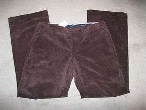 Tommy Hilfiger Womens Velour Pants, Size 12, Brown, NWT  