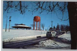 Postcard Chautauqua PavilionWater Tower Red Oak,Iowa  