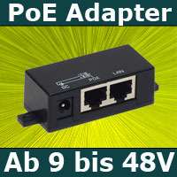 PoE Power over Ethernet Adapter WLAN Injector Antenne S  