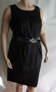   Belted Pleated Dress Women Plus Size 24W NEW $54 710816049895  