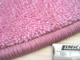 4291 runder Teppich rund rosa Pink 100 cm Rundteppich Kräuselvelours 