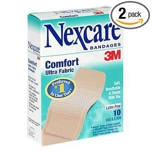  Nexcare Comfort Strips Bandage, Knee & Elbow 10 ct box 