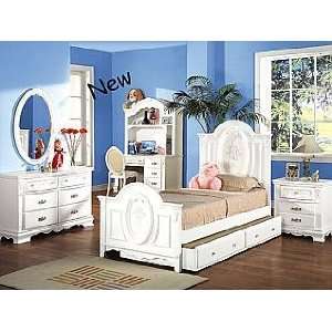 Acme Furniture White Finish Bedroom 8 piece 01677F set  