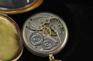 VINTAGE 12S HAMILTON SWING OUT POCKETWATCH GRADE 910 KEEPING TIME 