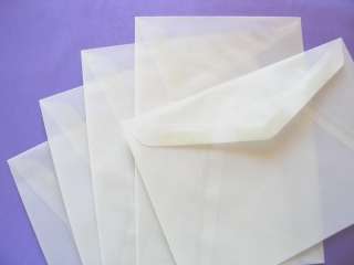 Translucent Vellum Envelopes to display your beautiful Invitations.