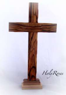 ThisStanding Cross is handmade in Bethlehem by Christian artisans, out 