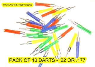 22 .177 Darts For Air Pistol & Rifle Ballistic Darts, Pellets, Pack 