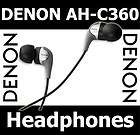 NEW DENON AH C360S SILVER 3.5mm IN EAR EAR BUD STEREO H