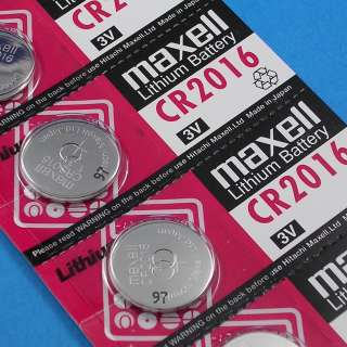 10 Pieces Maxell CR2016 2016 Lithium Battery Long Expire Date Japan 