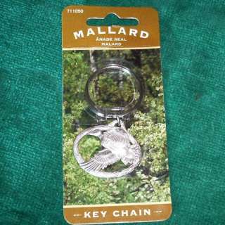 Metal Mallard Duck Key Chain, Made in USA  