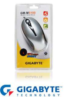 NEW GIGABYTE SILVER GM M5100 800dpi USB WIRED DESKTOP PC LAPTOP 