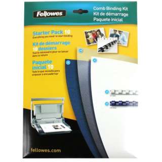 Fellowes Premium Comb Binding Starter Kit (10 Document Pack)   5290101