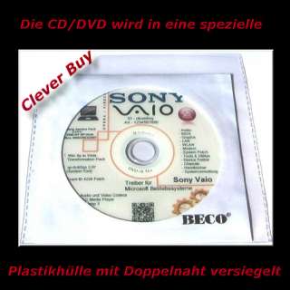Treiber CD/DVD für Sony VAIO PCG Serie Notebook  