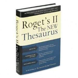  HOUGHTON MIFFLIN COMPANY Rogets II The New Thesaurus 