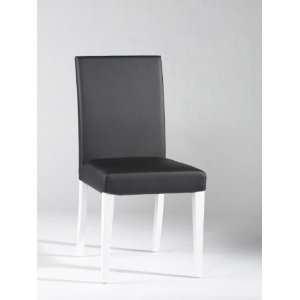  Chintaly Imports Wintec Side Chair in Black   Set of 2 