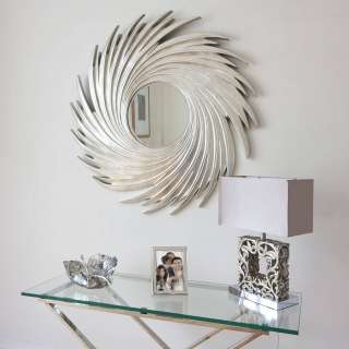 round silver swirl mirror by decorative mirrors online 