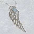 gold and pearl angel wings necklace by hurley burley 