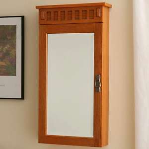 Wall Mount Mirror Jewelry Armoire 
