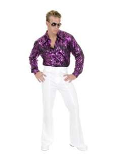 Disco Pants In White  Cheap 70s Halloween Costume for Men