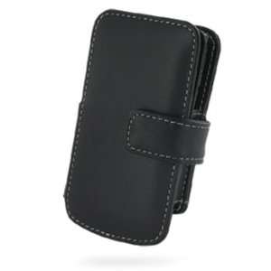  PDair Black Leather Book Style Case for HTC Pure 