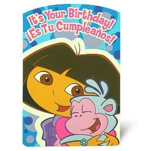 Dora Birthday Party Supplies on Dora The Explorer Birthday Card Party Supplies Ebay