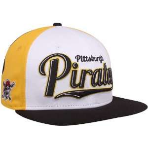 New Era Pittsburgh Pirates White Black Gold 9FIFTY Script Wheel 
